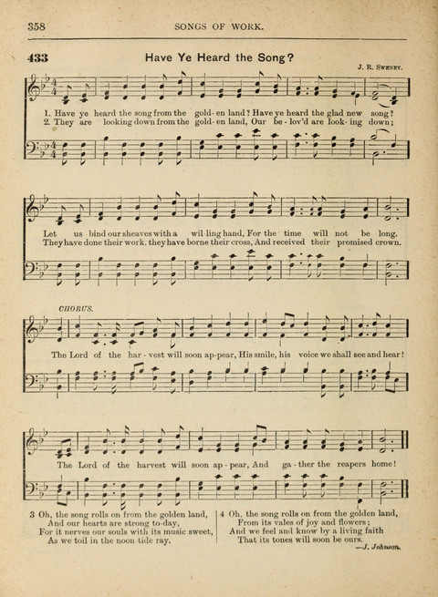 The Canadian Hymnal: a collection of hymns and music for Sunday schools, Epworth leagues, prayer and praise meetings, family circles, etc. (Revised and enlarged) page 358