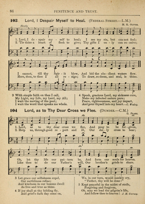 The Canadian Hymnal: a collection of hymns and music for Sunday schools, Epworth leagues, prayer and praise meetings, family circles, etc. (Revised and enlarged) page 86
