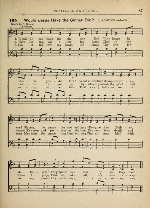 The Canadian Hymnal: a collection of hymns and music for Sunday schools, Epworth leagues, prayer and praise meetings, family circles, etc. (Revised and enlarged) page 87