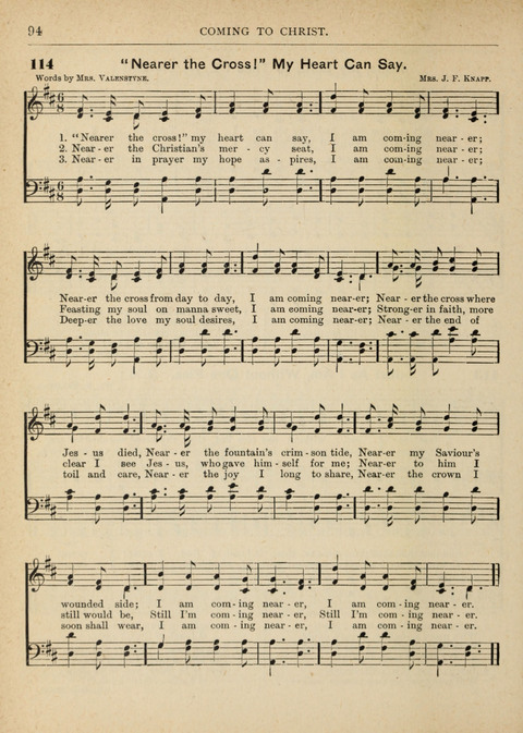 The Canadian Hymnal: a collection of hymns and music for Sunday schools, Epworth leagues, prayer and praise meetings, family circles, etc. (Revised and enlarged) page 94
