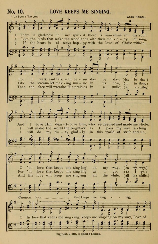 Consecrated Hymns page 10