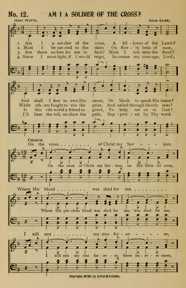 Consecrated Hymns page 12