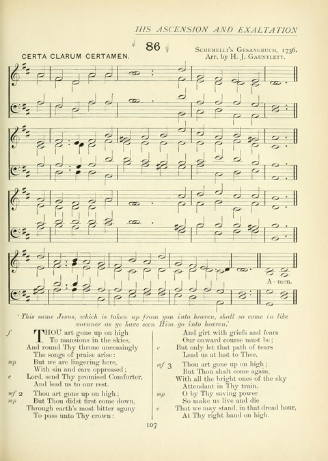 The Church Hymnary page 107
