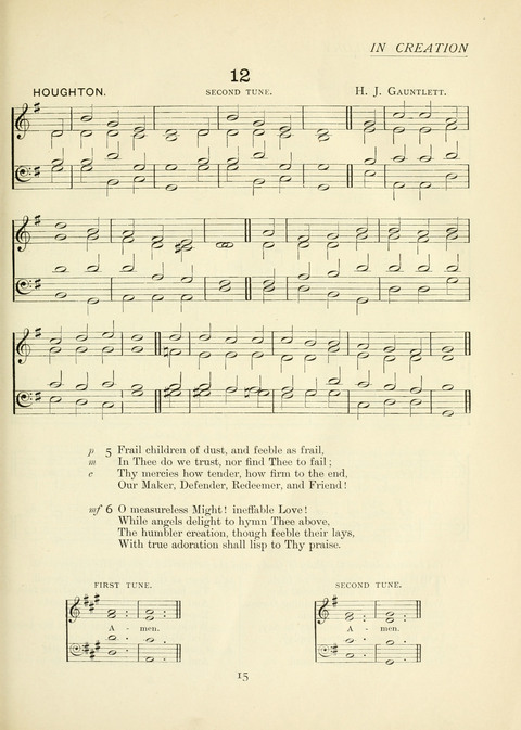 The Church Hymnary page 15