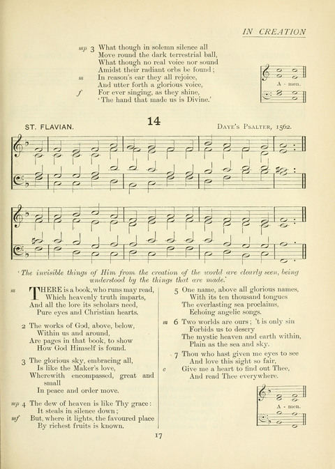 The Church Hymnary page 17