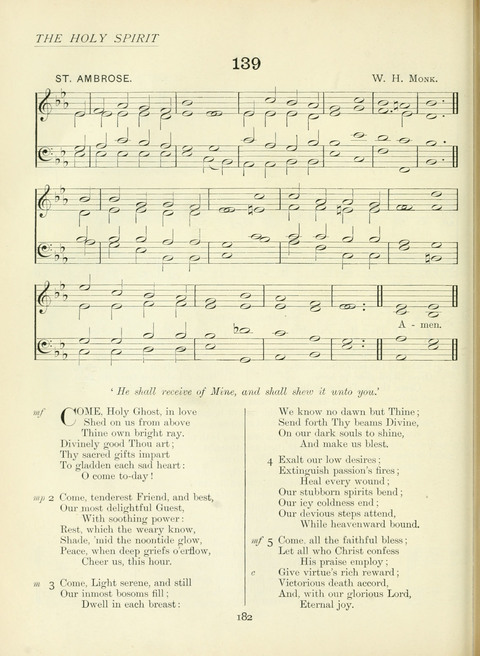 The Church Hymnary page 182