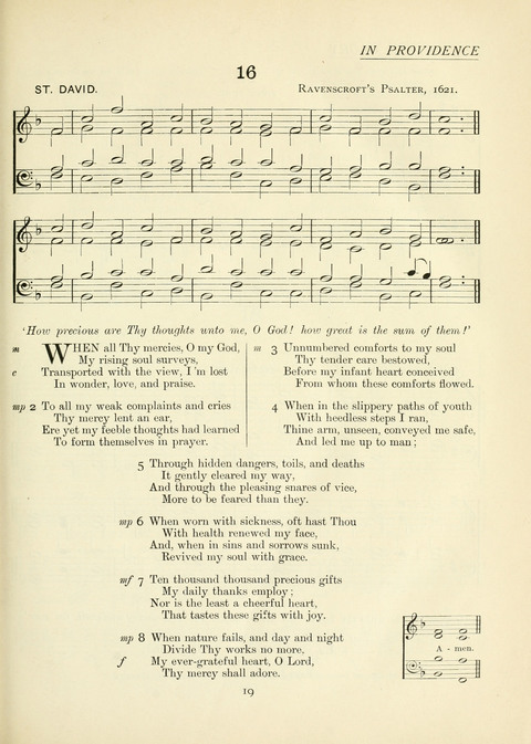 The Church Hymnary page 19