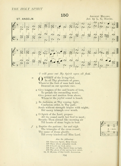 The Church Hymnary page 194