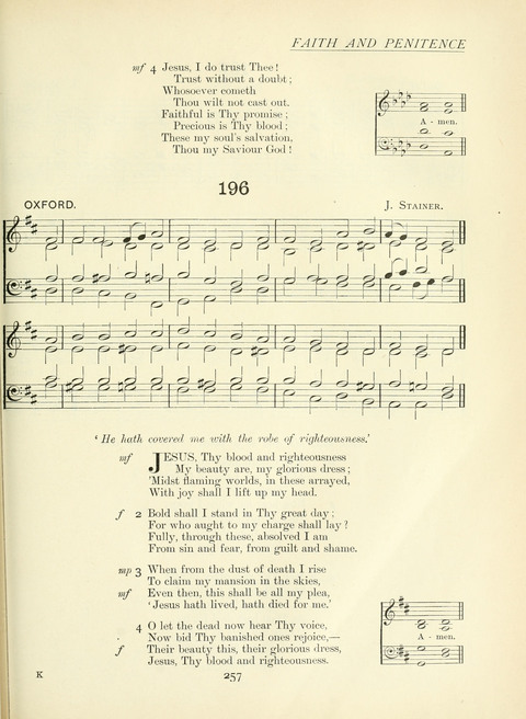 The Church Hymnary page 257