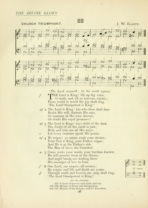 The Church Hymnary page 28