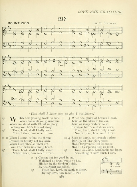 The Church Hymnary page 281