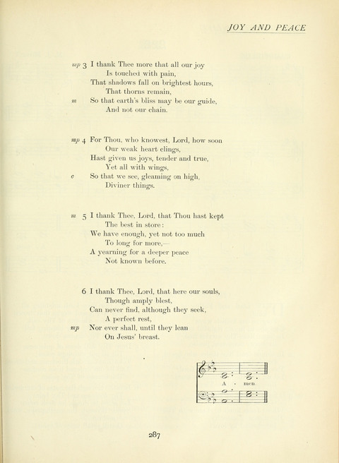 The Church Hymnary page 287