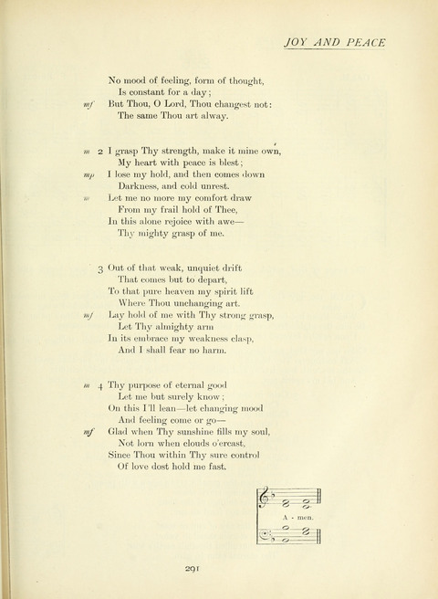 The Church Hymnary page 291