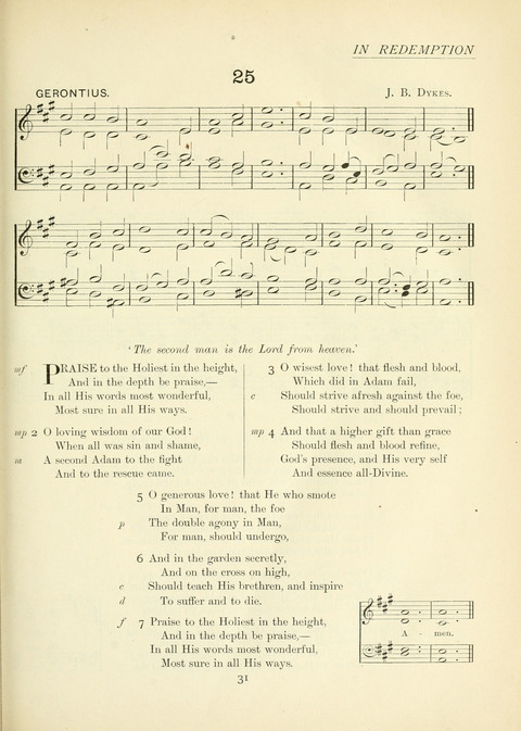 The Church Hymnary page 31