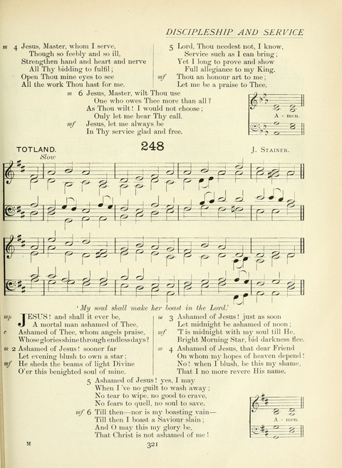 The Church Hymnary page 321
