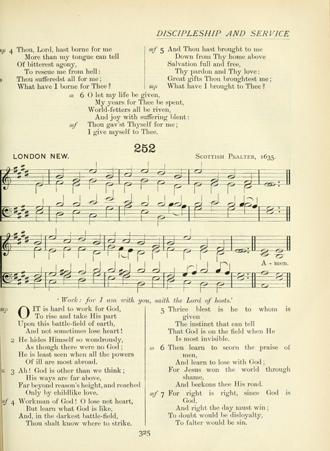 The Church Hymnary page 325