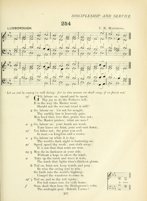 The Church Hymnary page 327