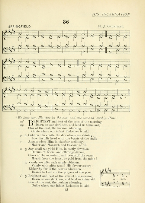 The Church Hymnary page 45