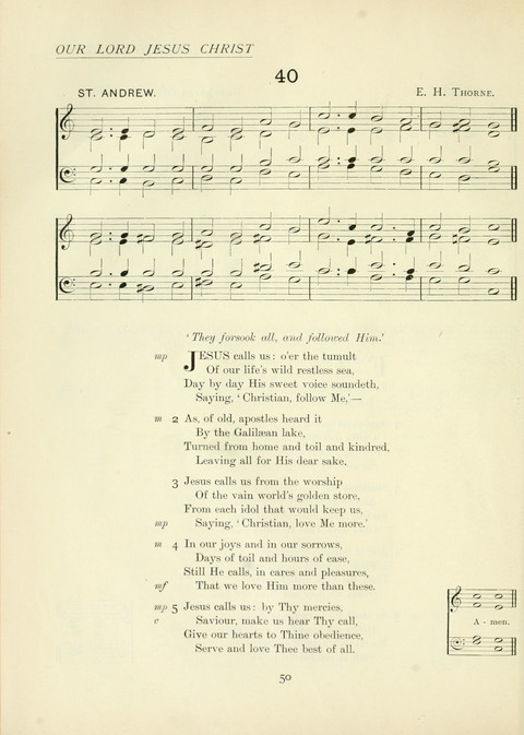 The Church Hymnary page 50