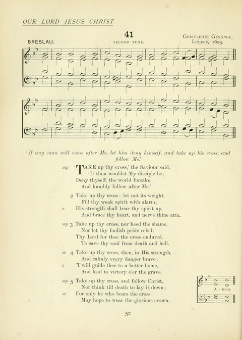 The Church Hymnary page 52