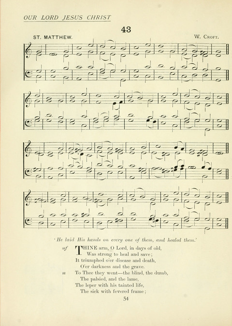 The Church Hymnary page 54