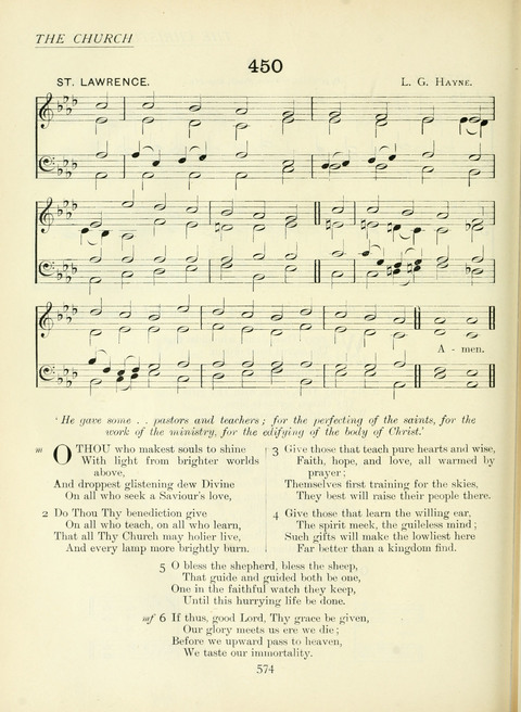 The Church Hymnary page 574