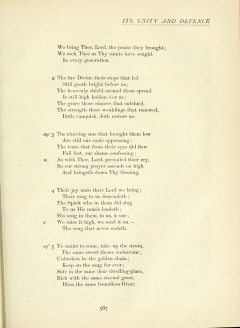 The Church Hymnary page 587