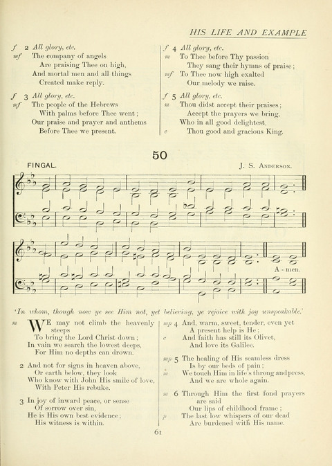 The Church Hymnary page 61
