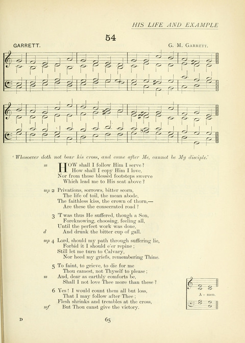The Church Hymnary page 65