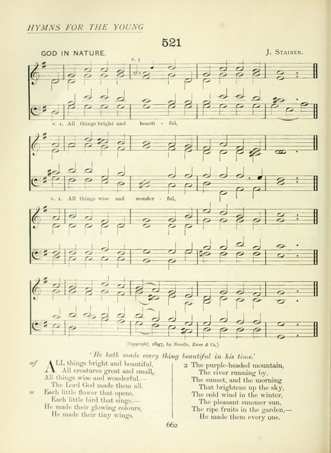 The Church Hymnary page 662