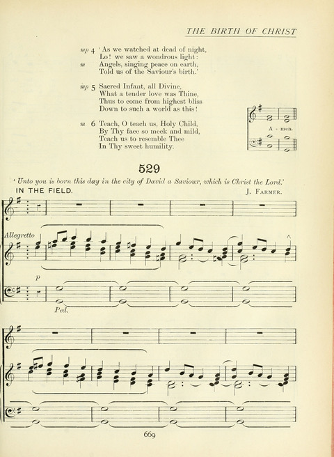 The Church Hymnary page 669
