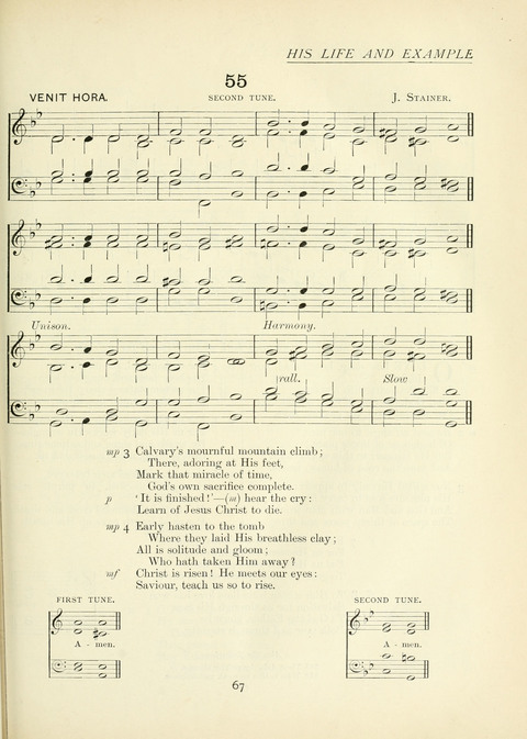 The Church Hymnary page 67