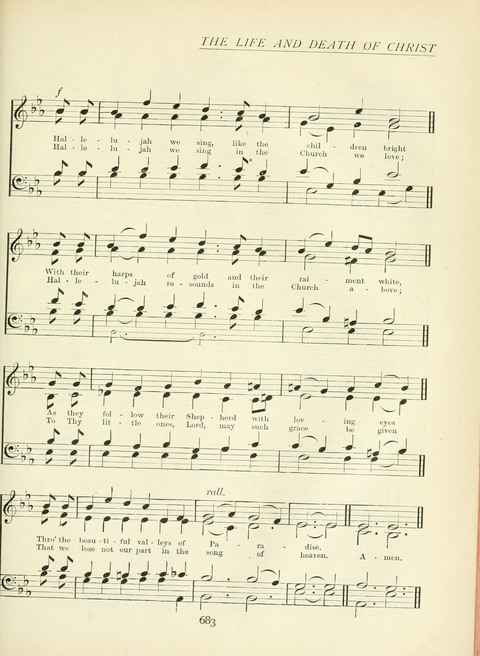The Church Hymnary page 683