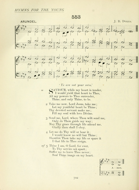 The Church Hymnary page 702