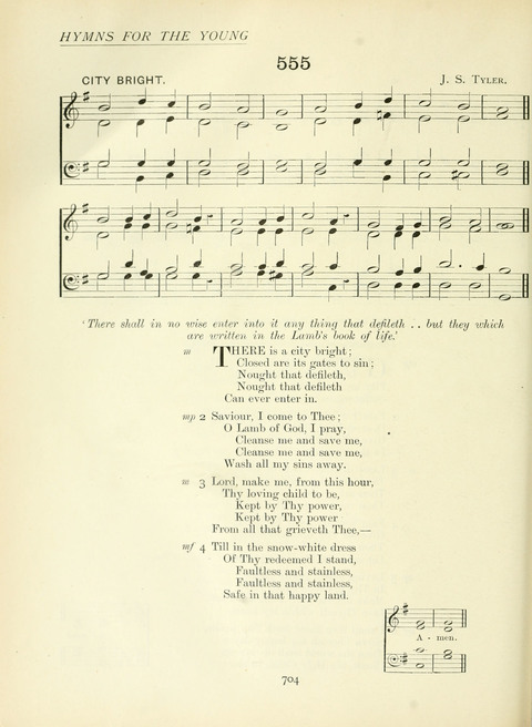 The Church Hymnary page 704