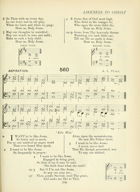 The Church Hymnary page 709