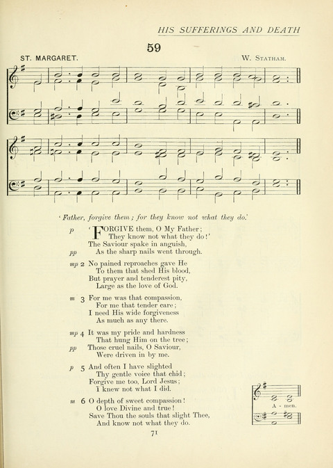 The Church Hymnary page 71