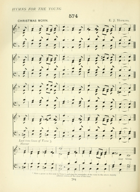 The Church Hymnary page 724