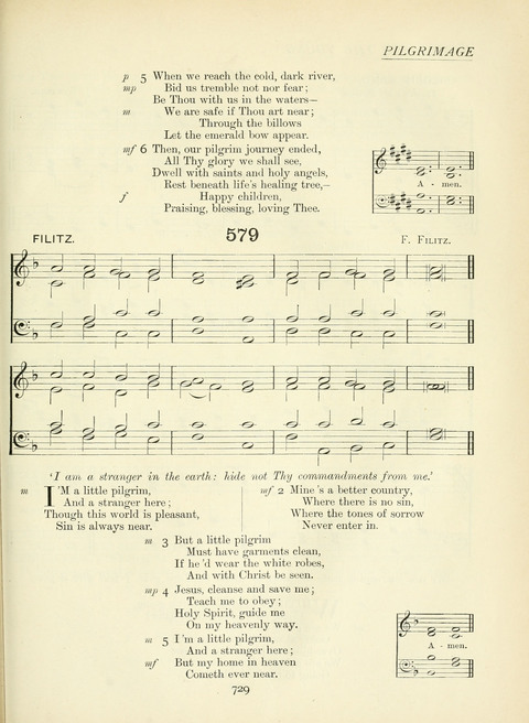 The Church Hymnary page 729