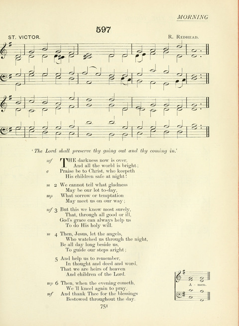 The Church Hymnary page 751