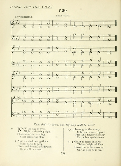 The Church Hymnary page 754