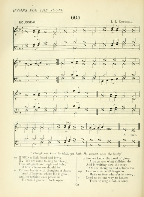The Church Hymnary page 762