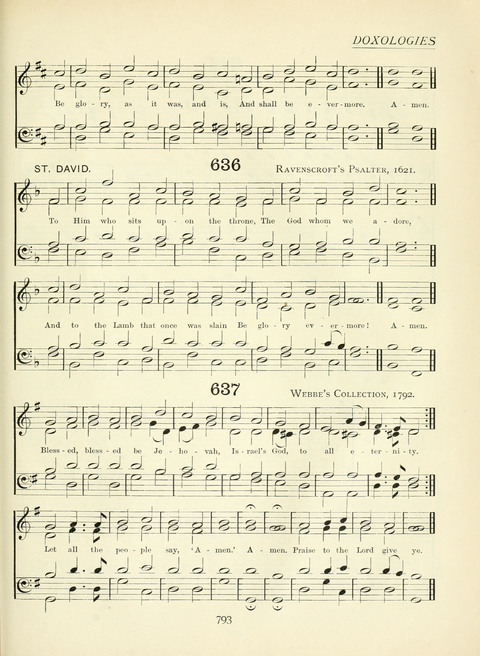 The Church Hymnary page 793