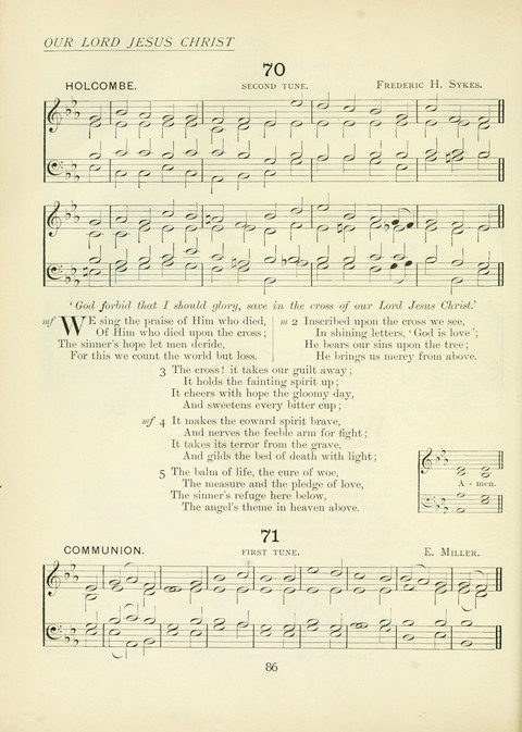 The Church Hymnary page 86