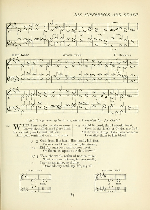 The Church Hymnary page 87