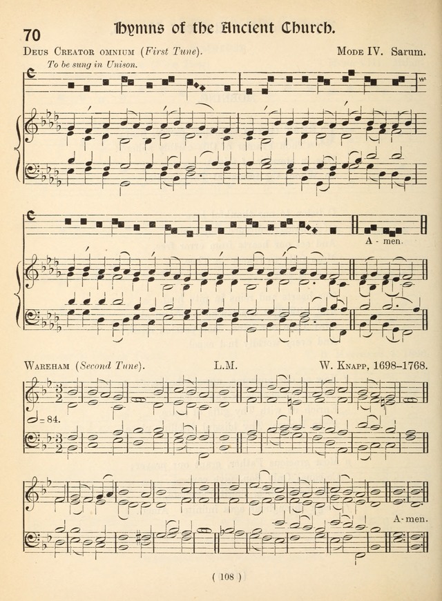 Church Hymns: with tunes (New ed.) page 108