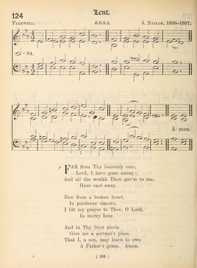 Church Hymns: with tunes (New ed.) page 194
