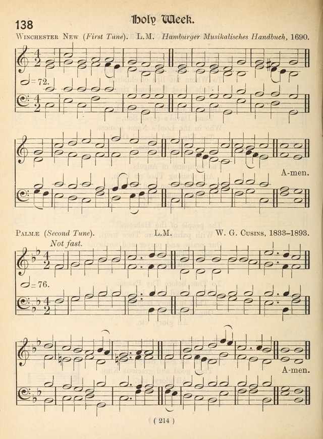 Church Hymns: with tunes (New ed.) page 214