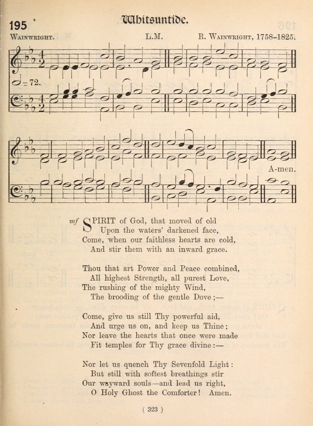 Church Hymns: with tunes (New ed.) page 323