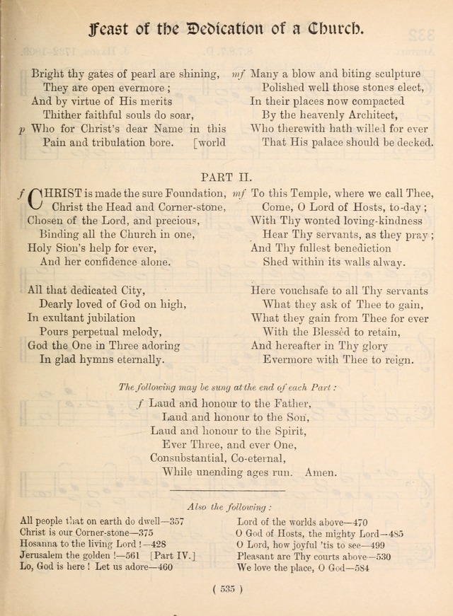 Church Hymns: with tunes (New ed.) page 535